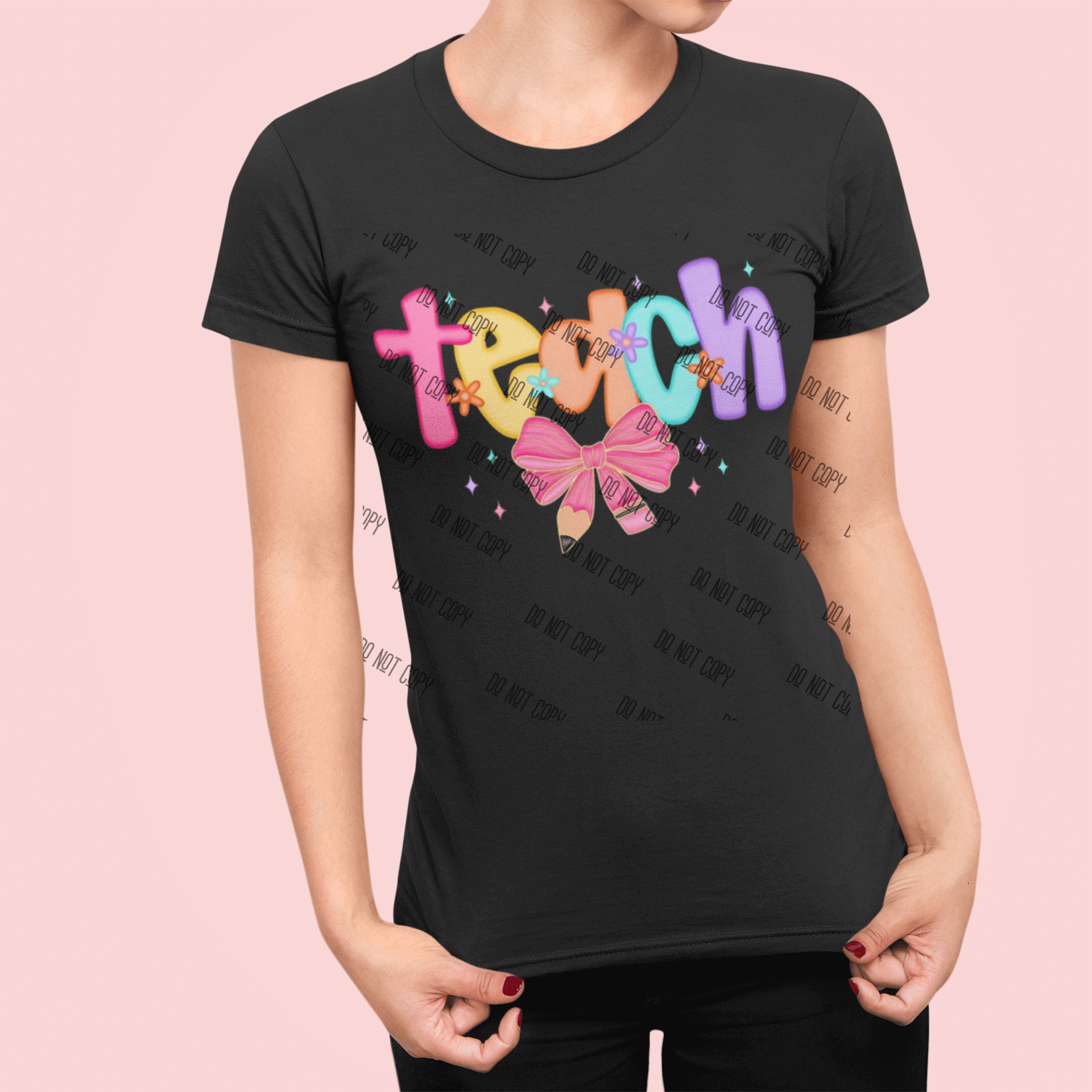 Coquette Teacher DTF Transfer – Cute & Classy for Back to School