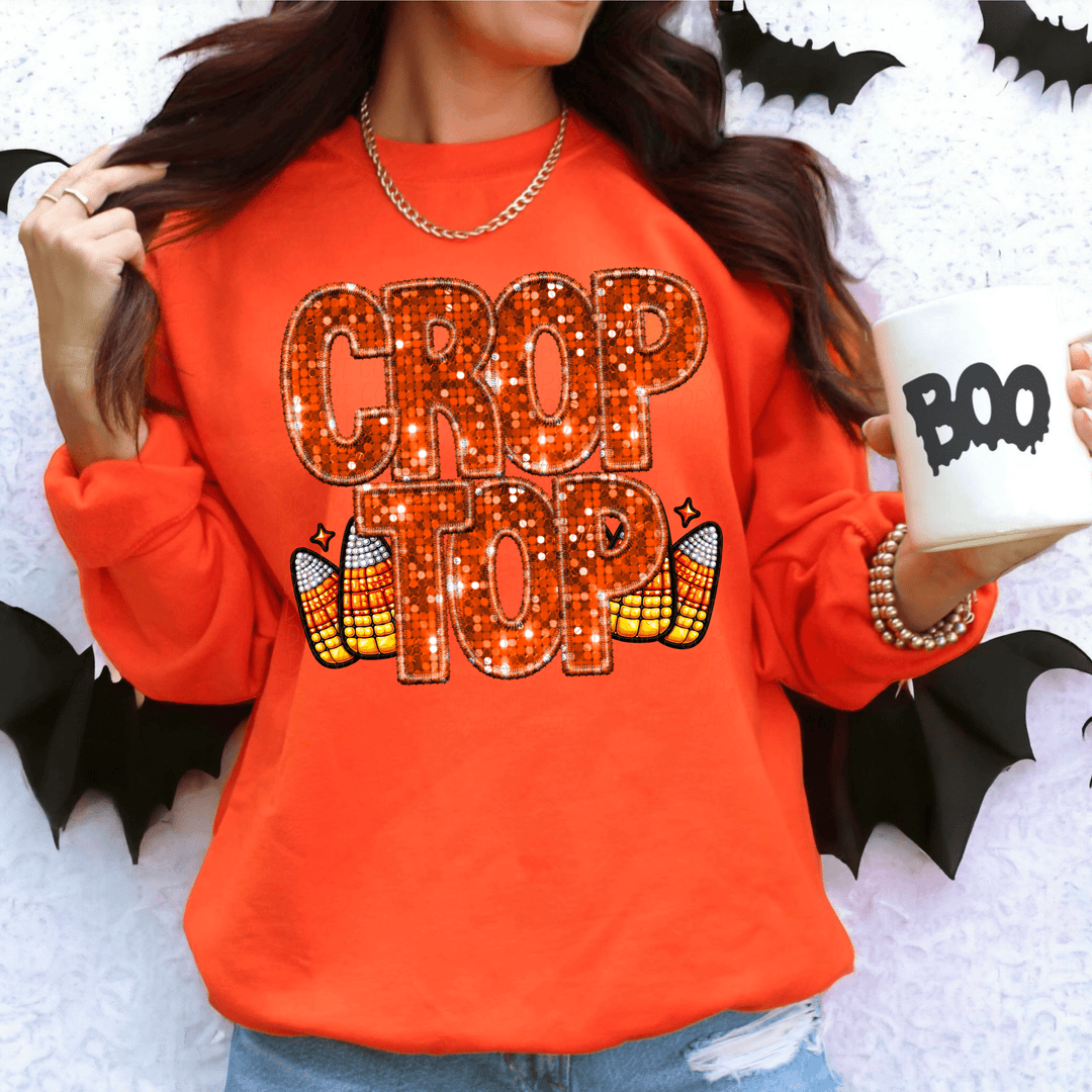 Crop Top Orange DTF - KT SUBLIMATION, DTF AND MORE LLC