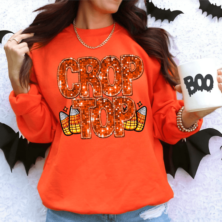 Crop Top Orange DTF - KT SUBLIMATION, DTF AND MORE LLC