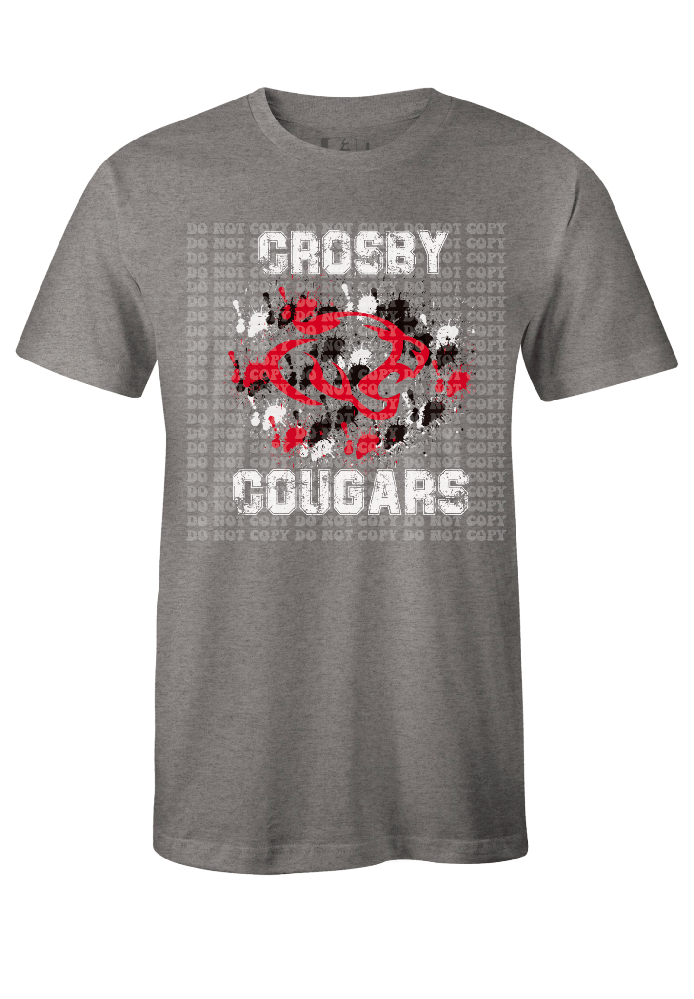 Crosby cougars  DTF ready to press transfer