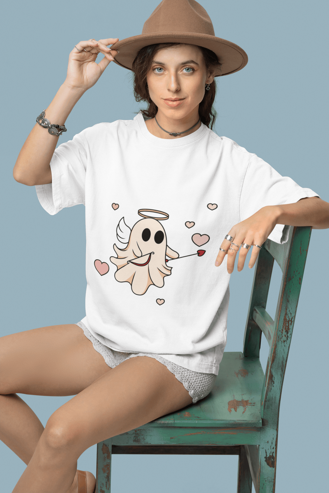 Cupid Ghost DTF|Cupid Ghost DTF Shirt | Spooky Valentine's Day Design - KT SUBLIMATION, DTF AND MORE LLC