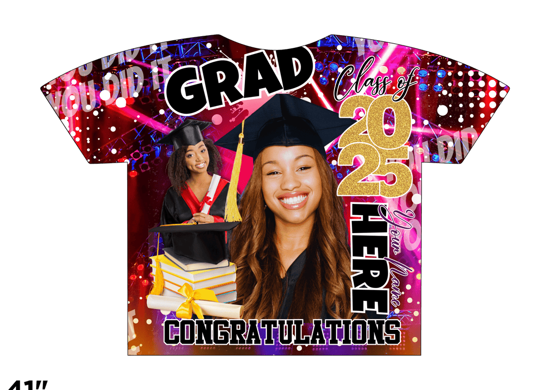 Custom 3D All - Over Graduation T-Shirt – Personalized Full - Print Senior Gift - KT SUBLIMATION, DTF AND MORE LLC