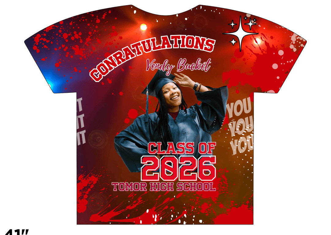 Custom 3D All - Over Graduation T-Shirt – Personalized Full - Print Senior Gift - KT SUBLIMATION, DTF AND MORE LLC