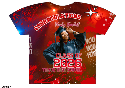 Custom 3D All - Over Graduation T-Shirt – Personalized Full - Print Senior Gift - KT SUBLIMATION, DTF AND MORE LLC