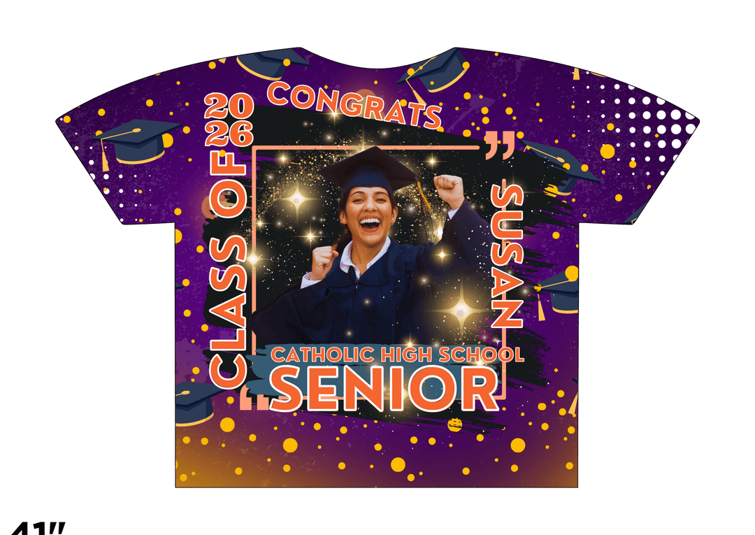 Custom 3D All - Over Graduation T-Shirt – Personalized Full - Print Senior Gift - KT SUBLIMATION, DTF AND MORE LLC