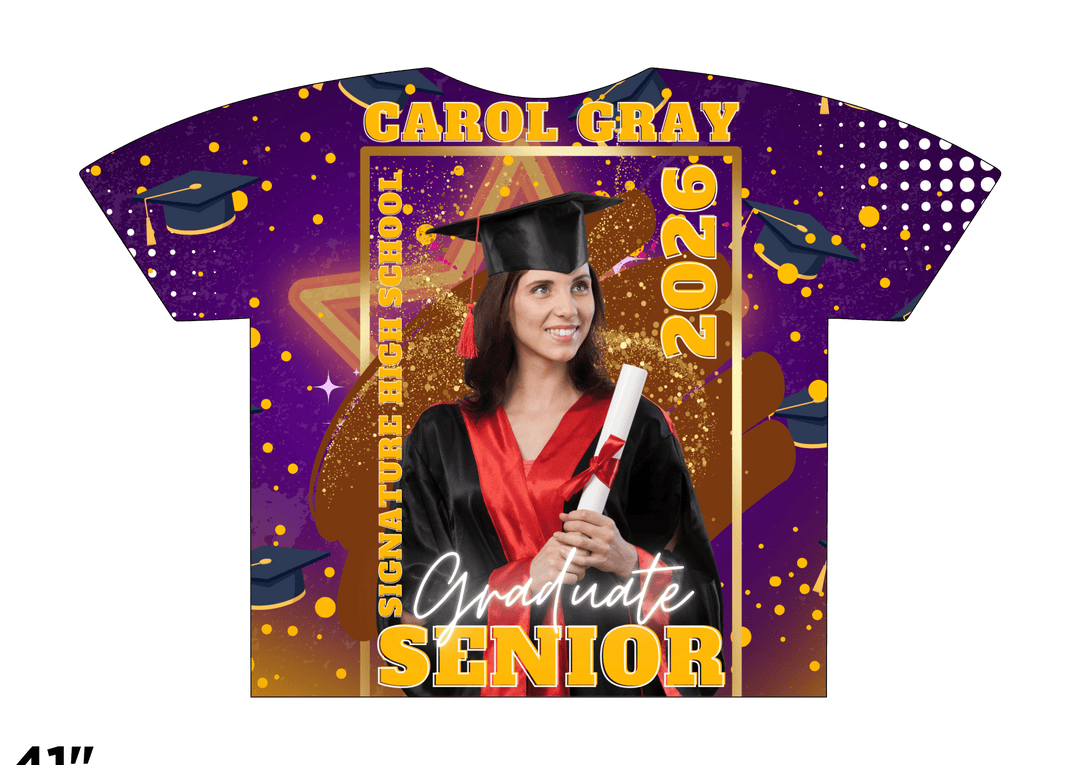Custom 3D All - Over Graduation T-Shirt – Personalized Full - Print Senior Gift - KT SUBLIMATION, DTF AND MORE LLC