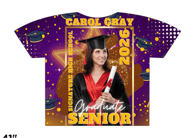 Custom 3D All - Over Graduation T-Shirt – Personalized Full - Print Senior Gift - KT SUBLIMATION, DTF AND MORE LLC
