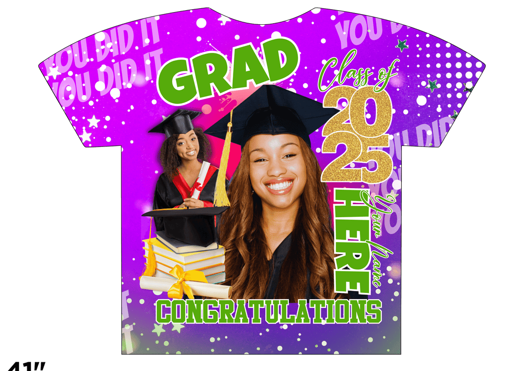 Custom 3D All - Over Graduation T-Shirt – Personalized Full - Print Senior Gift - KT SUBLIMATION, DTF AND MORE LLC