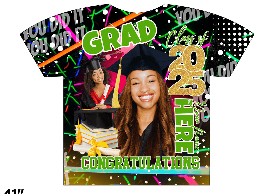 Custom 3D All - Over Graduation T-Shirt – Personalized Full - Print Senior Gift - KT SUBLIMATION, DTF AND MORE LLC