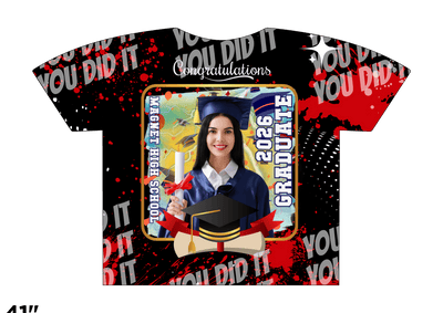 Custom 3D All - Over Graduation T-Shirt – Personalized Full - Print Senior Gift - KT SUBLIMATION, DTF AND MORE LLC