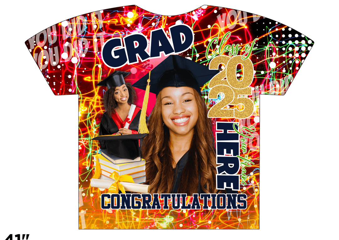 Custom 3D All - Over Graduation T-Shirt – Personalized Full - Print Senior Gift - KT SUBLIMATION, DTF AND MORE LLC