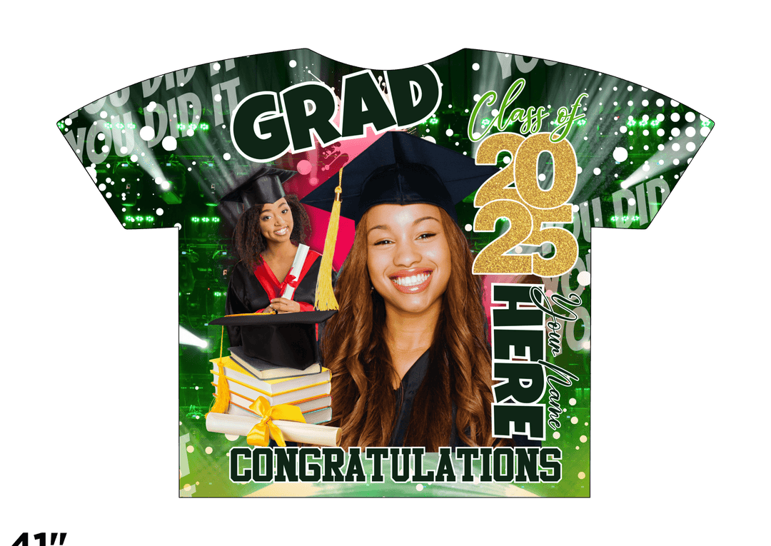 Custom 3D All - Over Graduation T-Shirt – Personalized Full - Print Senior Gift - KT SUBLIMATION, DTF AND MORE LLC