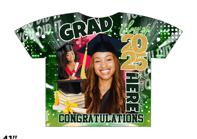 Custom 3D All - Over Graduation T-Shirt – Personalized Full - Print Senior Gift - KT SUBLIMATION, DTF AND MORE LLC