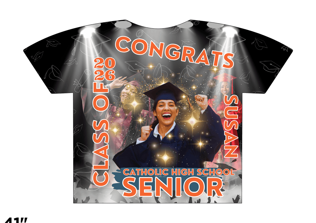 Custom 3D All - Over Graduation T-Shirt – Personalized Full - Print Senior Gift - KT SUBLIMATION, DTF AND MORE LLC