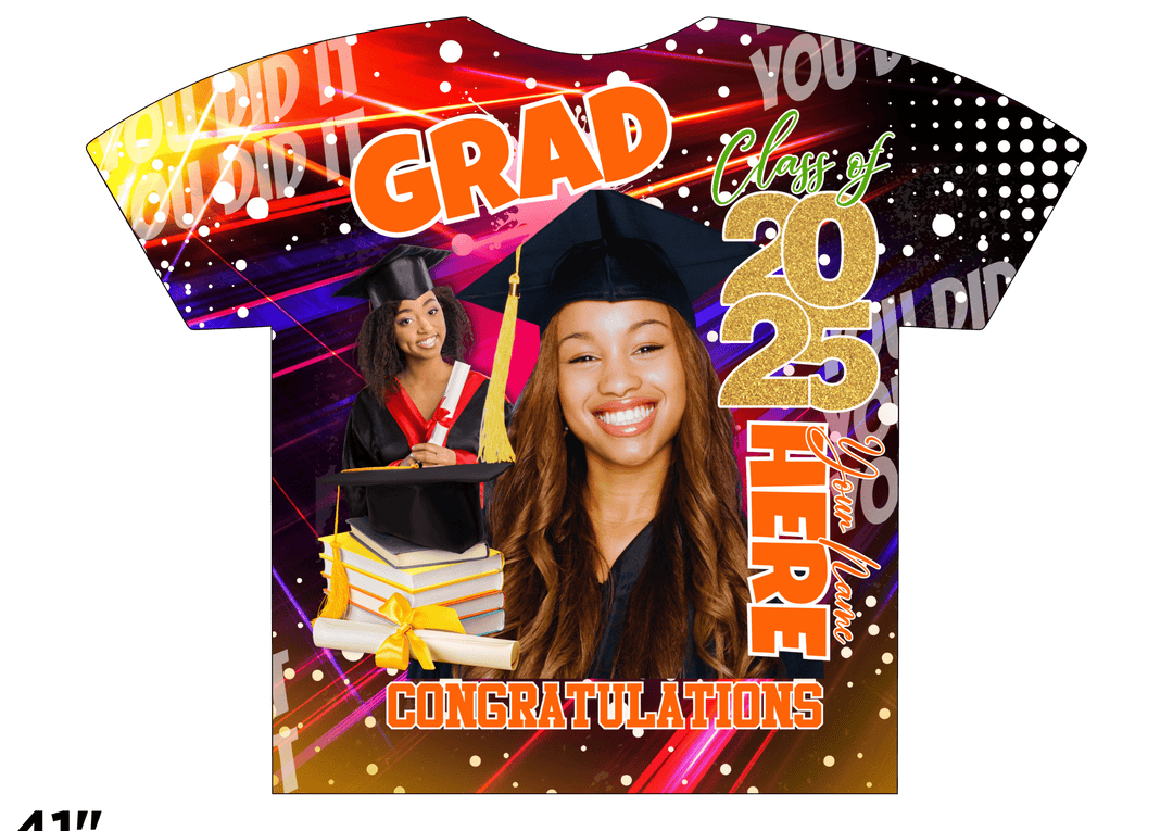 Custom 3D All - Over Graduation T-Shirt – Personalized Full - Print Senior Gift - KT SUBLIMATION, DTF AND MORE LLC