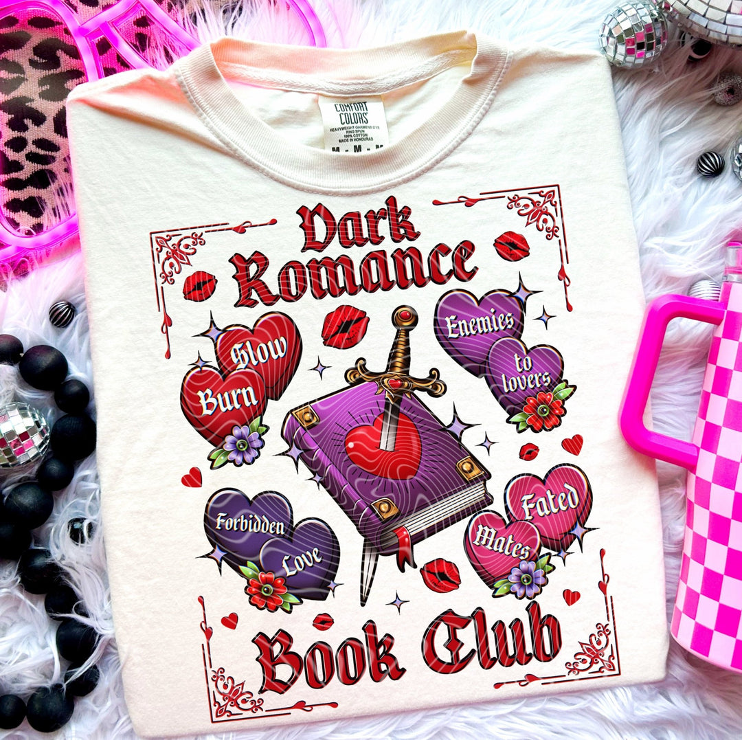 Dark Romance Book Club DTF Transfer – Spicy & Edgy Print for Book Lovers - KT SUBLIMATION, DTF AND MORE LLC