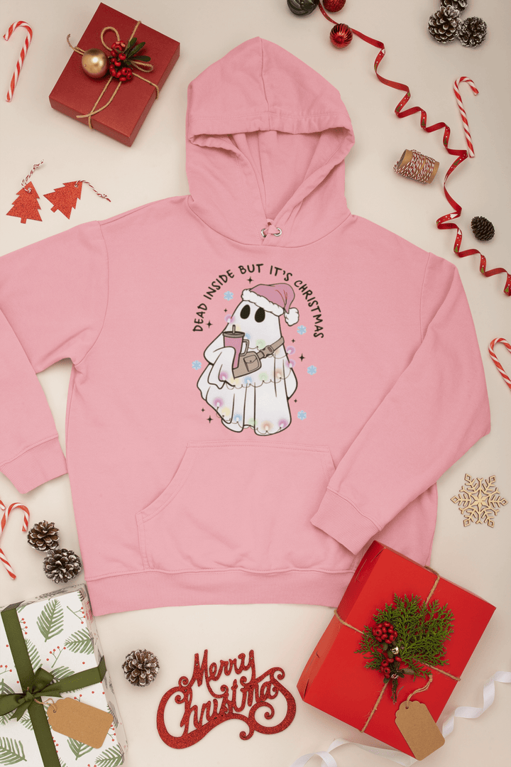 Dead inside but it's Chritmas Ghost DTF - KT SUBLIMATION, DTF AND MORE LLC