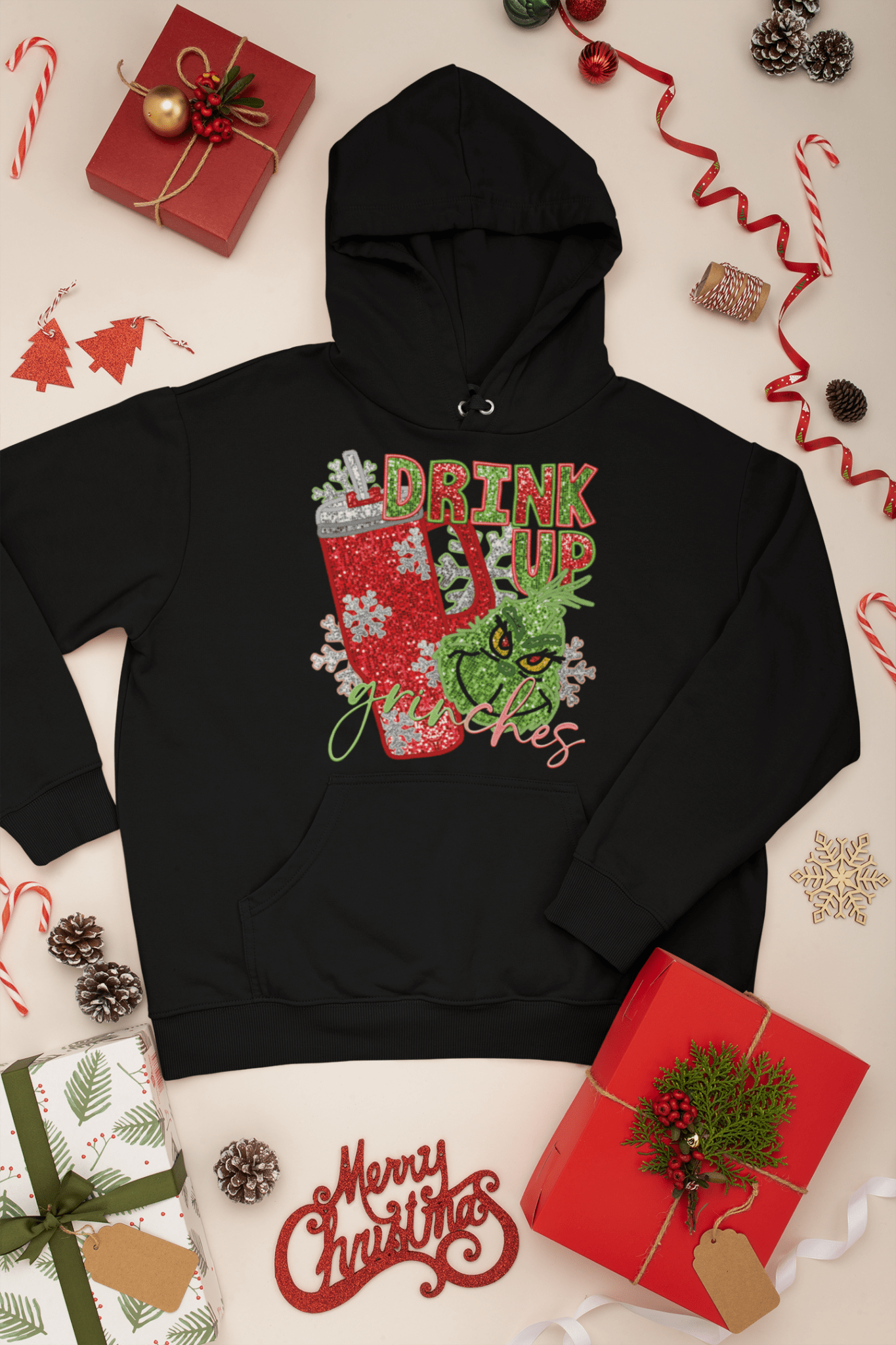 Drink up Grinches Transfer, Grinch Design DTF - KT SUBLIMATION, DTF AND MORE LLC