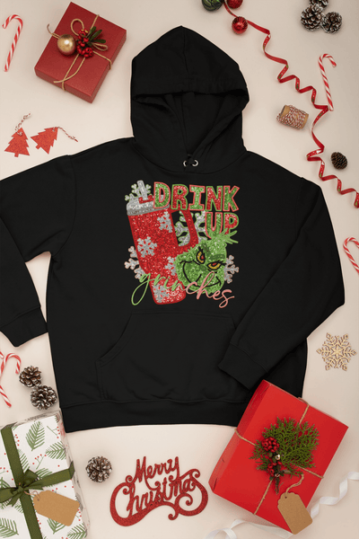 Drink up Grinches Transfer, Grinch Design DTF - KT SUBLIMATION, DTF AND MORE LLC