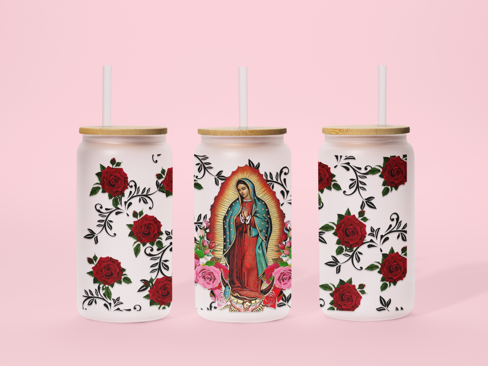 Virgen de Guadalupe 16oz UV DTF Wrap