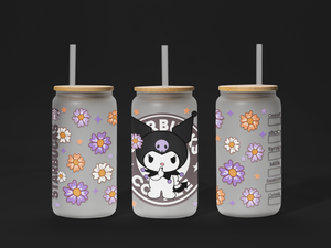 Hello Kitty UV DTF Wrap | Fits 16oz Glass Cups