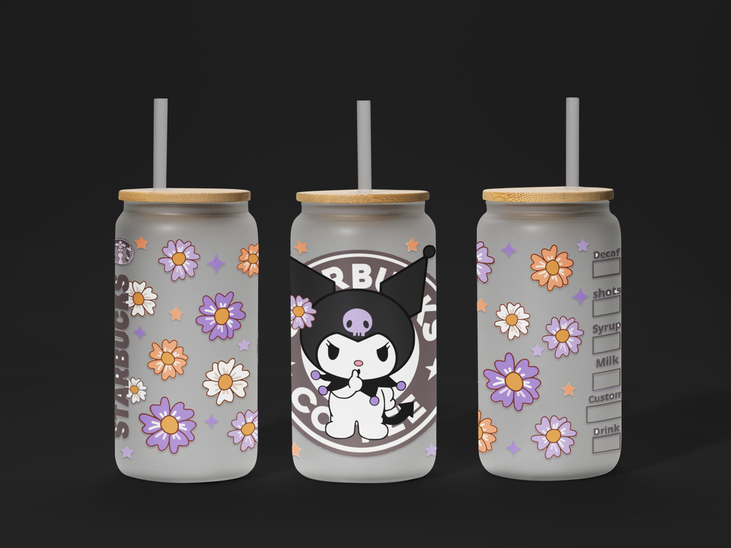 Hello Kitty UV DTF Wrap | Fits 16oz Glass Cups