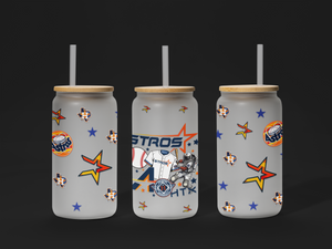 Baseball Astros 16oz UV DTF Wrap – Ready to Apply!