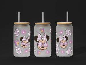 🐣 Easter UV DTF Wrap – Waterproof & Ready to Apply for 16oz Glass Cups! 🌸