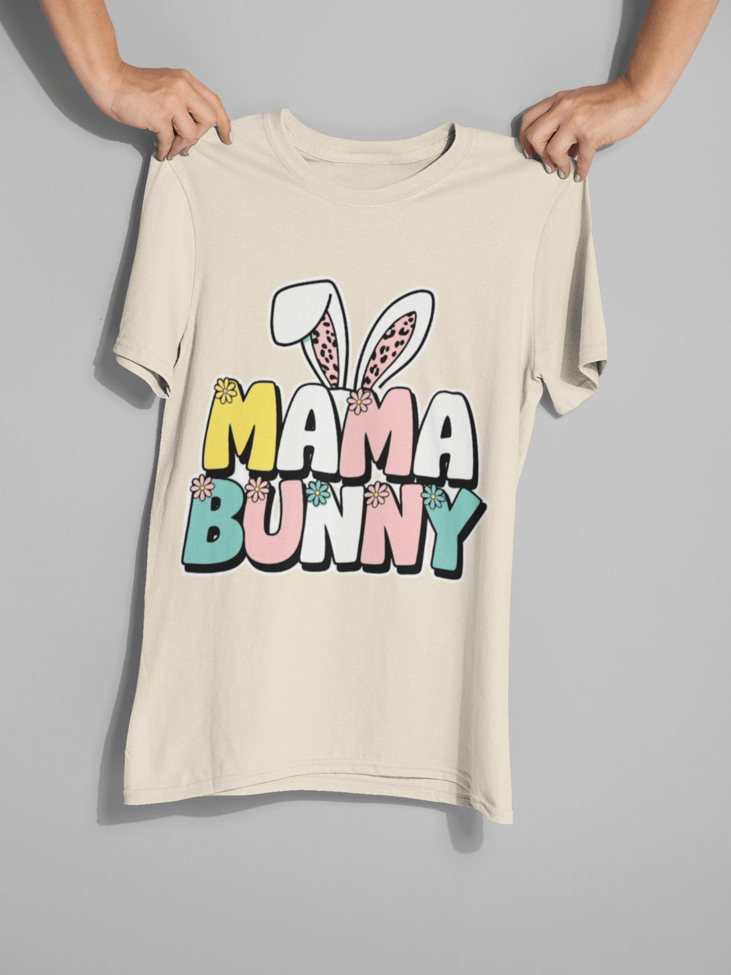 Easter Mama DTF Transfer – Pastel Bunny Vibes for Stylish Moms