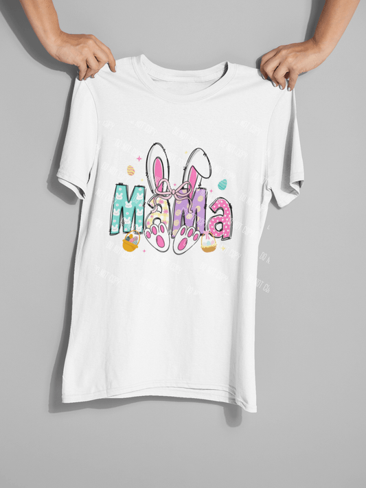 Easter Mama DTF Transfer – Pastel Bunny Vibes for Stylish Moms - KT SUBLIMATION, DTF AND MORE LLC