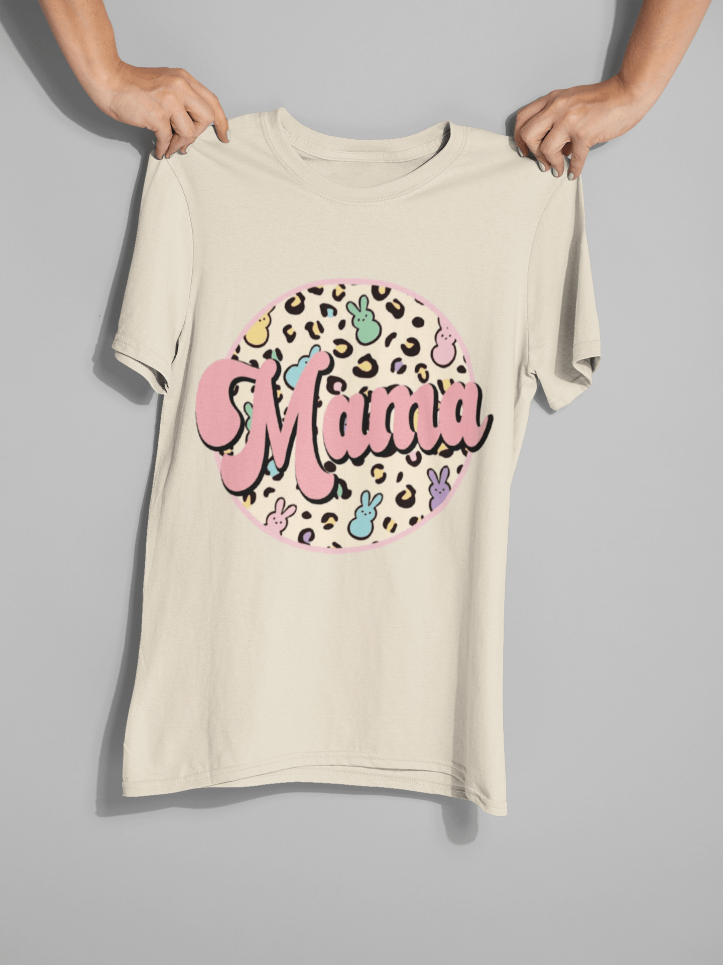 Easter Mama DTF Transfer – Pastel Bunny Vibes for Stylish Moms