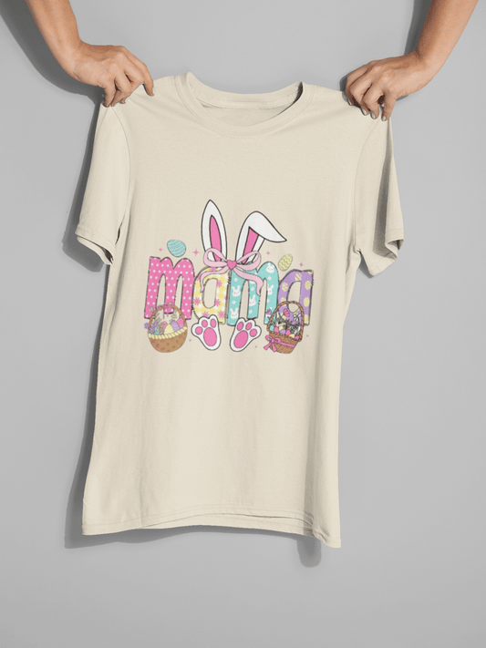 Easter Mama DTF Transfer – Pastel Bunny Vibes for Stylish Moms - KT SUBLIMATION, DTF AND MORE LLC