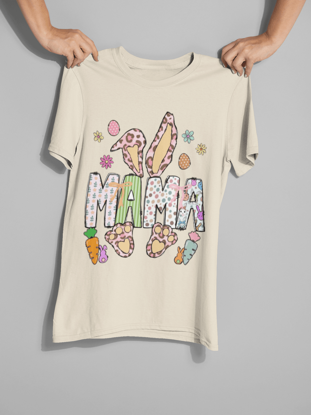 Easter Mama DTF Transfer – Pastel Bunny Vibes for Stylish Moms - KT SUBLIMATION, DTF AND MORE LLC