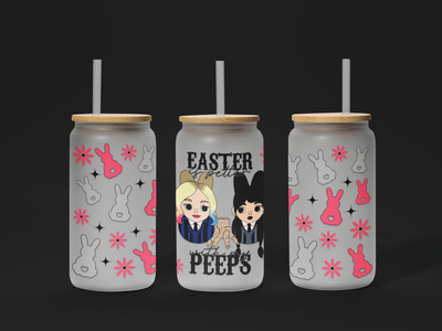 🐣 Easter UV DTF Wrap – Waterproof & Ready to Apply for 16oz Glass Cups! 🌸 - KT SUBLIMATION, DTF AND MORE LLC