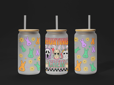 🐣 Easter UV DTF Wrap – Waterproof & Ready to Apply for 16oz Glass Cups! 🌸 - KT SUBLIMATION, DTF AND MORE LLC