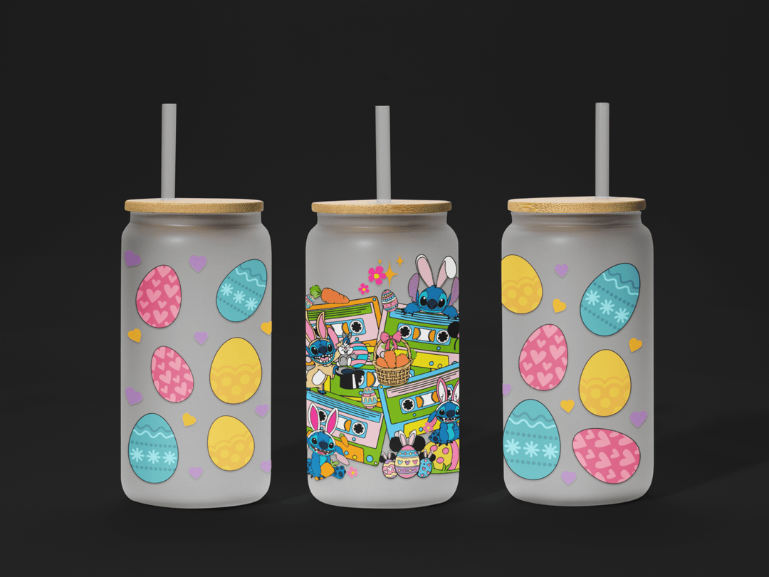 🐣 Easter UV DTF Wrap – Waterproof & Ready to Apply for 16oz Glass Cups! 🌸 - KT SUBLIMATION, DTF AND MORE LLC
