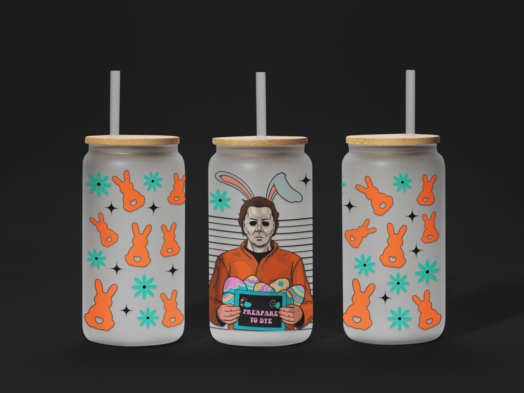 🐣 Easter UV DTF Wrap – Waterproof & Ready to Apply for 16oz Glass Cups! 🌸 - KT SUBLIMATION, DTF AND MORE LLC