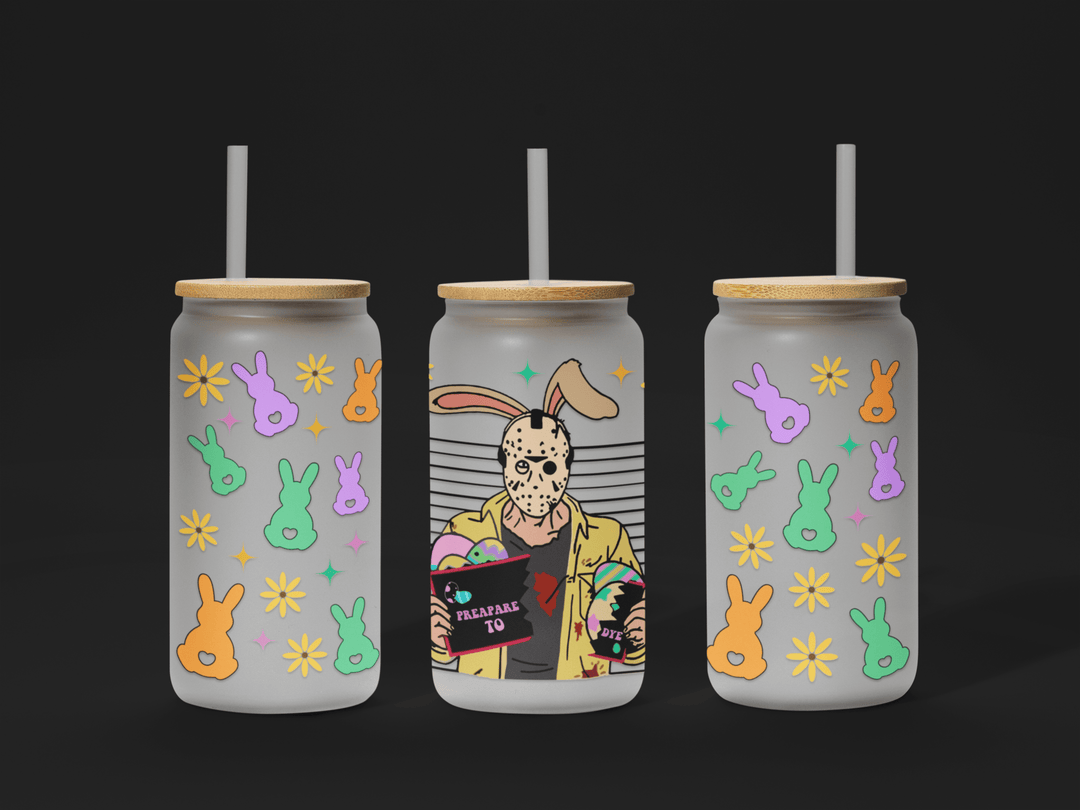 🐣 Easter UV DTF Wrap – Waterproof & Ready to Apply for 16oz Glass Cups! 🌸 - KT SUBLIMATION, DTF AND MORE LLC