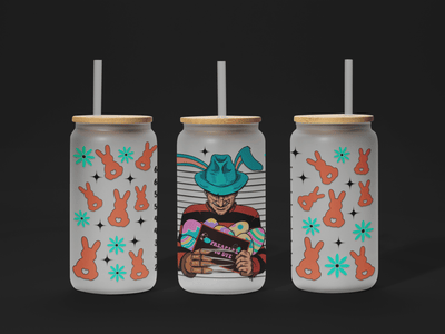 🐣 Easter UV DTF Wrap – Waterproof & Ready to Apply for 16oz Glass Cups! 🌸 - KT SUBLIMATION, DTF AND MORE LLC