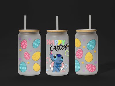 🐣 Easter UV DTF Wrap – Waterproof & Ready to Apply for 16oz Glass Cups! 🌸 - KT SUBLIMATION, DTF AND MORE LLC