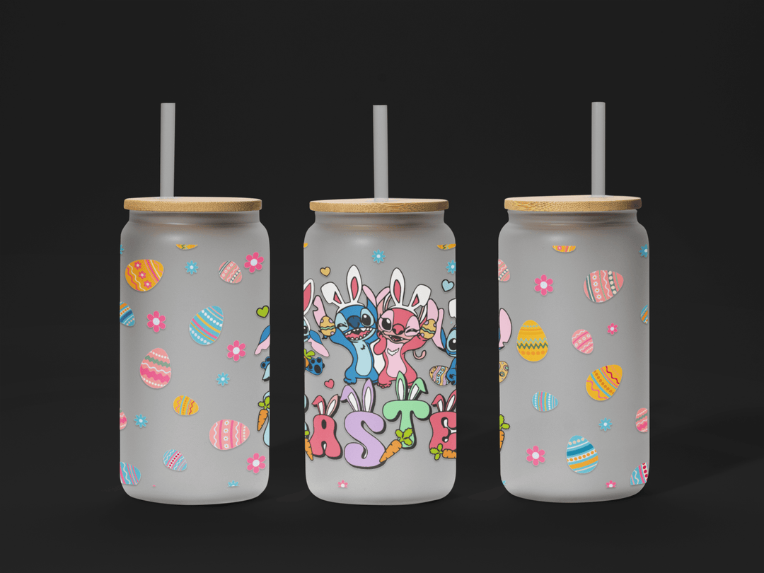 🐣 Easter UV DTF Wrap – Waterproof & Ready to Apply for 16oz Glass Cups! 🌸 - KT SUBLIMATION, DTF AND MORE LLC
