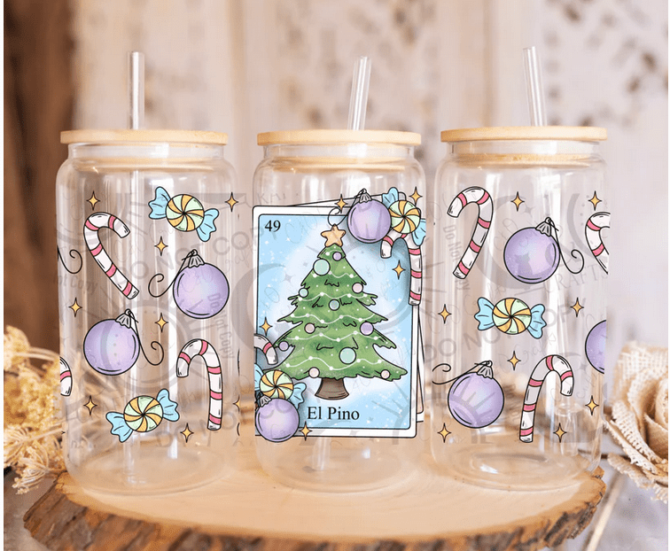 El Pino 16oz UV DTF Wrap – Classic Cultural Drinkware Wrap! 🌲✨ - KT SUBLIMATION, DTF AND MORE LLC