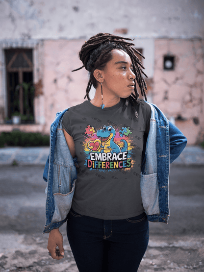 Embrace Differences DTF Transfer – Autism Awareness & Inclusion Design - KT SUBLIMATION, DTF AND MORE LLC
