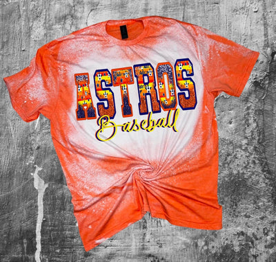 Embroidery Baseball Astros DTF ready to press - KT SUBLIMATION, DTF AND MORE LLC