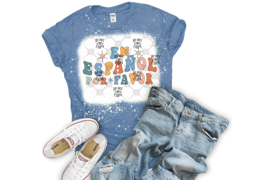 En español por favor DTF latino ready to press transfer - KT SUBLIMATION, DTF AND MORE LLC