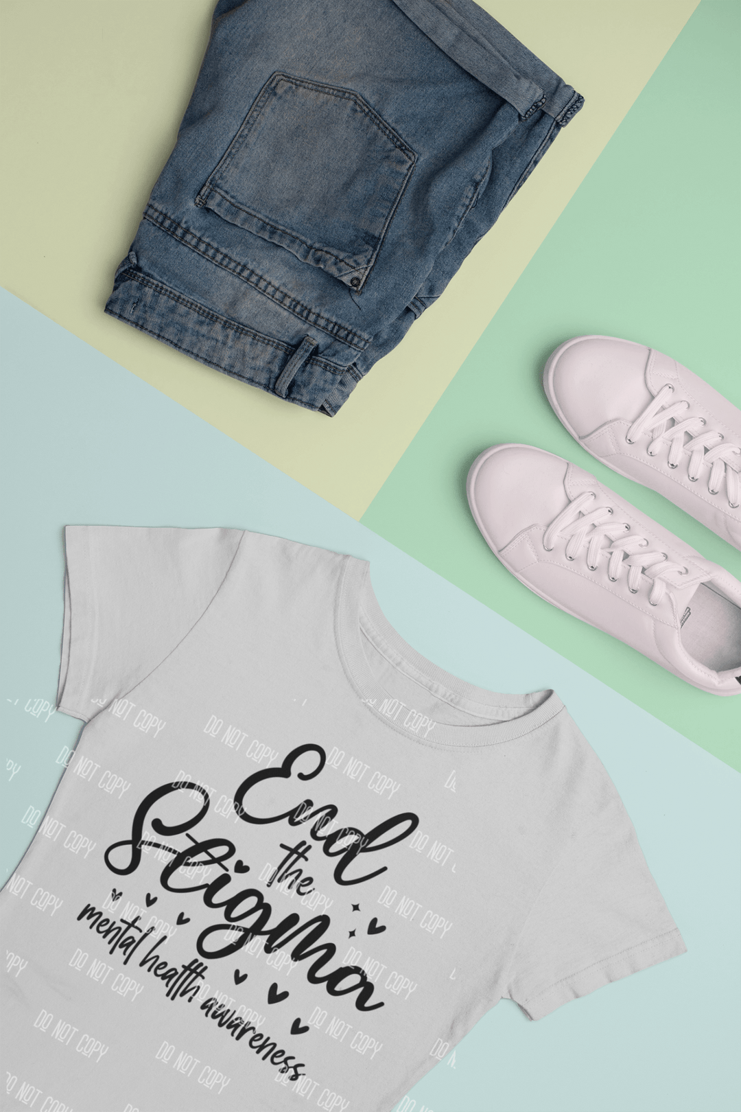 End the Stigma" DTF Transfer – Mental Health Awareness & Empowerment Design - KT SUBLIMATION, DTF AND MORE LLC