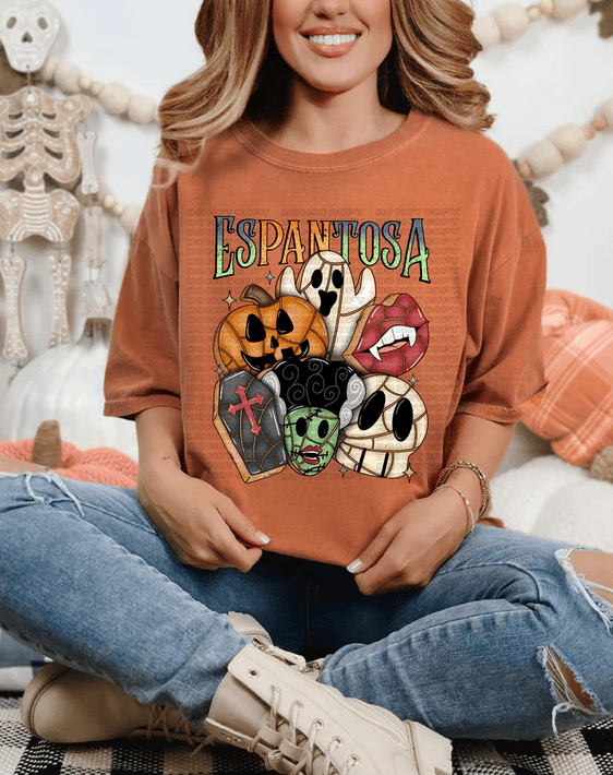 Espantosa DTF Transfer – Funny Spooky Latina-Inspired Halloween Design, Ready to Press