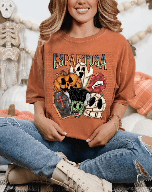 Espantosa DTF Transfer – Funny Spooky Latina - Inspired Halloween Design, Ready to Press - KT SUBLIMATION, DTF AND MORE LLC