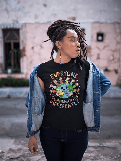 Everyone Communicates Differently DTF Transfer – Autism Awareness & Inclusion Design - KT SUBLIMATION, DTF AND MORE LLC