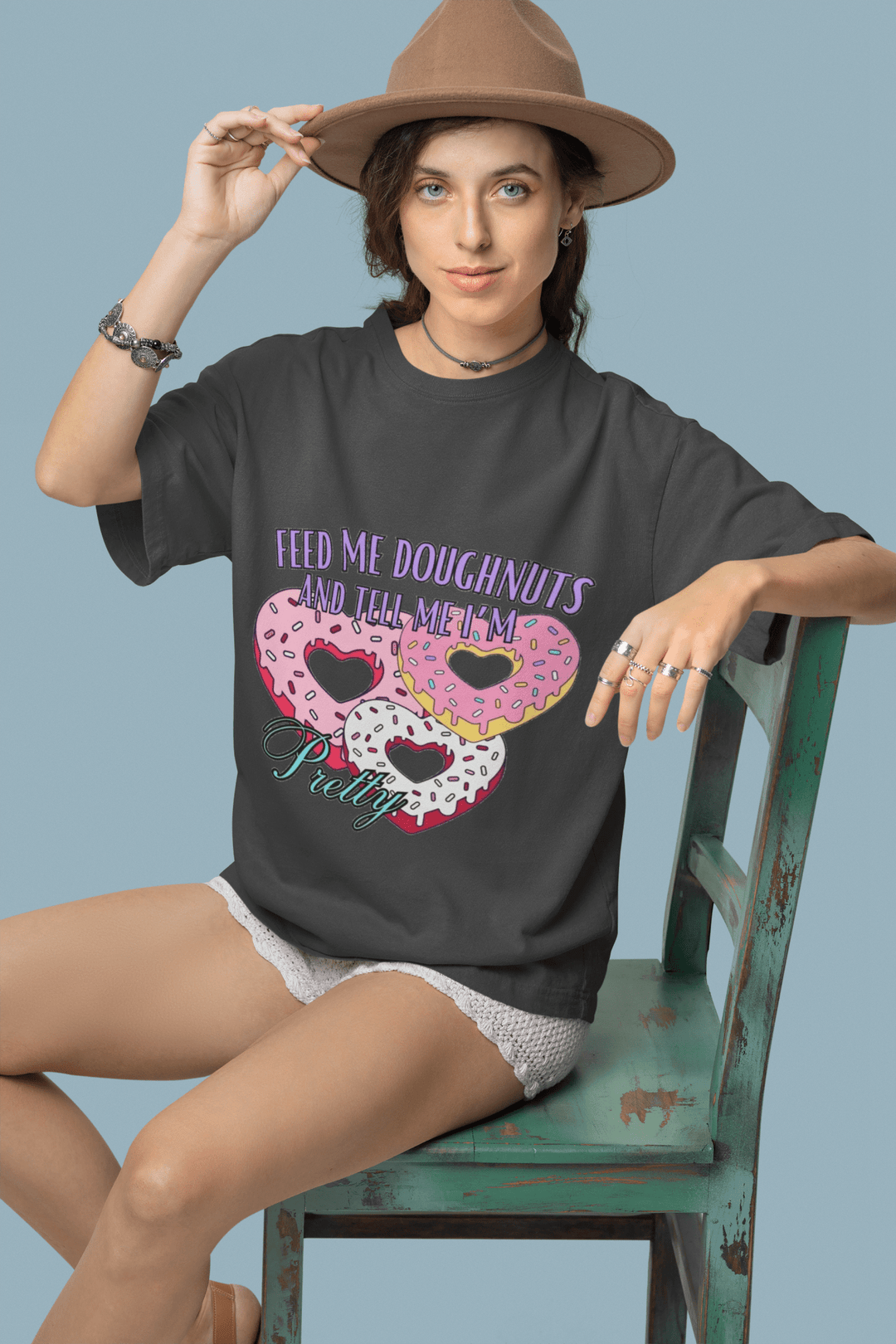 Feed me Doughnuts and tell me I'm Pretty DTF - KT SUBLIMATION, DTF AND MORE LLC